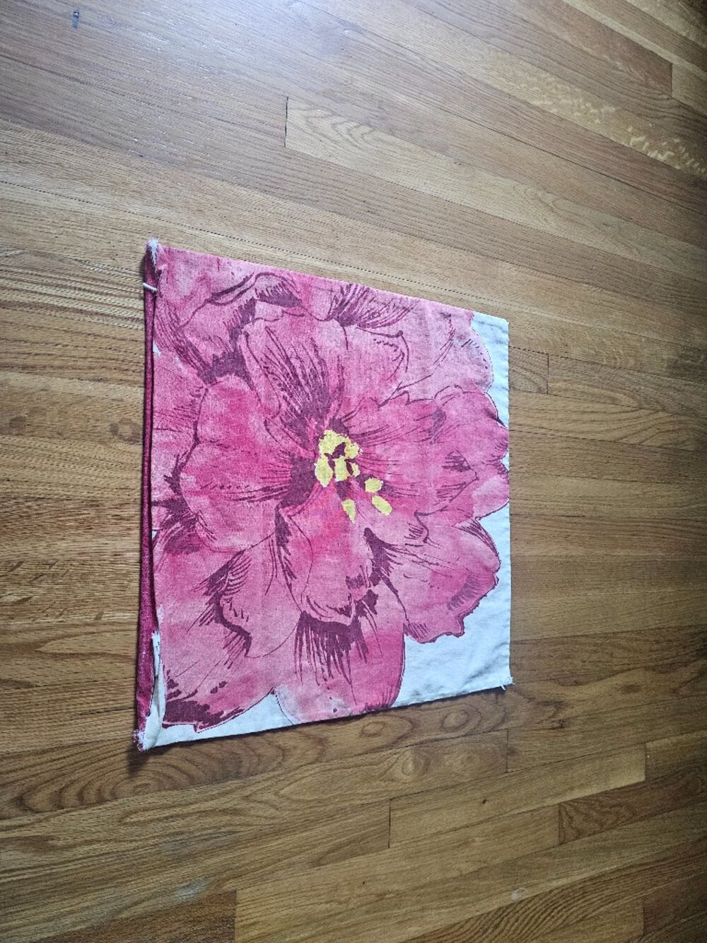 Pottery Barn Red Poppy Decorative Pillow Cover